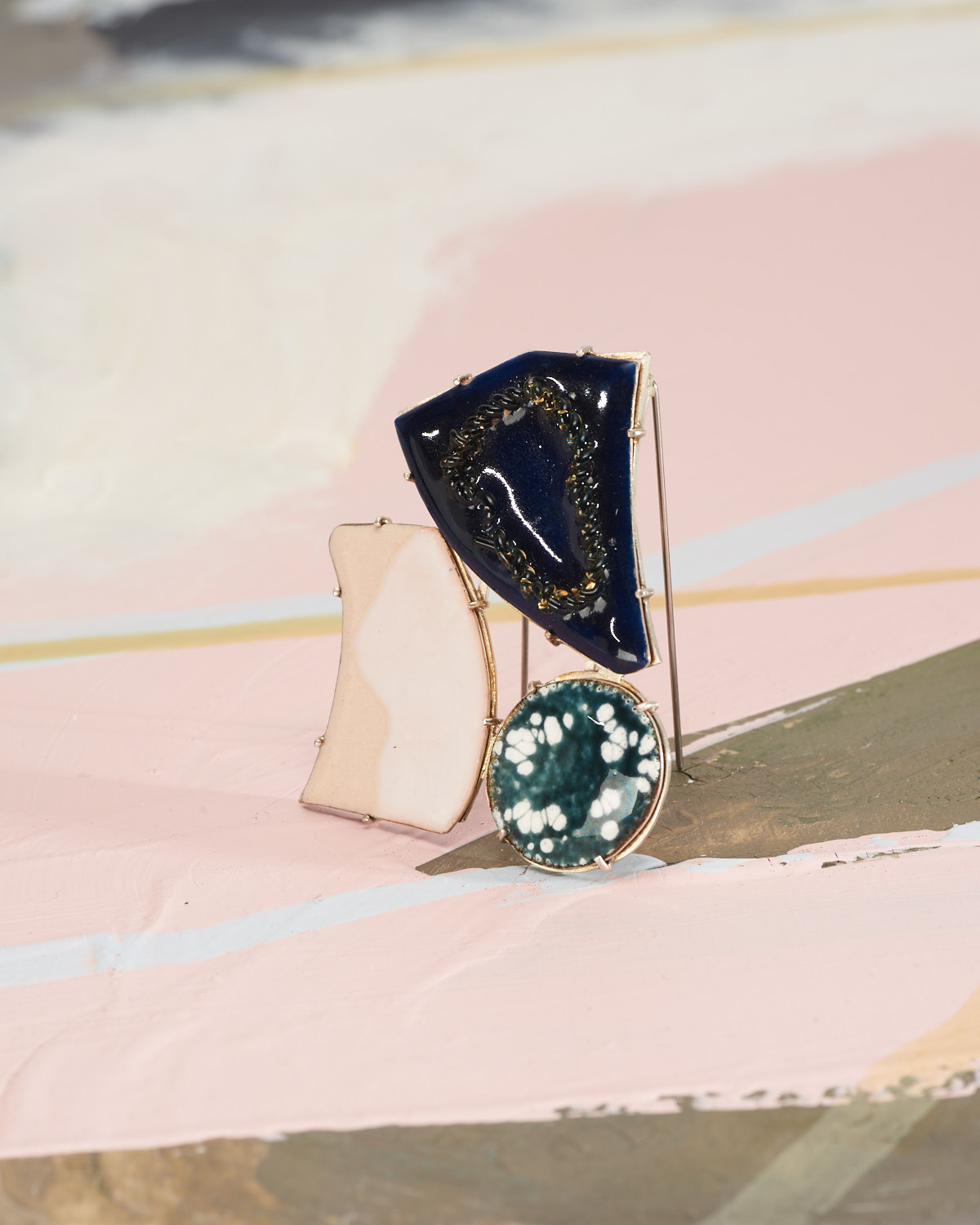 ECHO ブローチ｜七宝（エナメル）｜ディテール