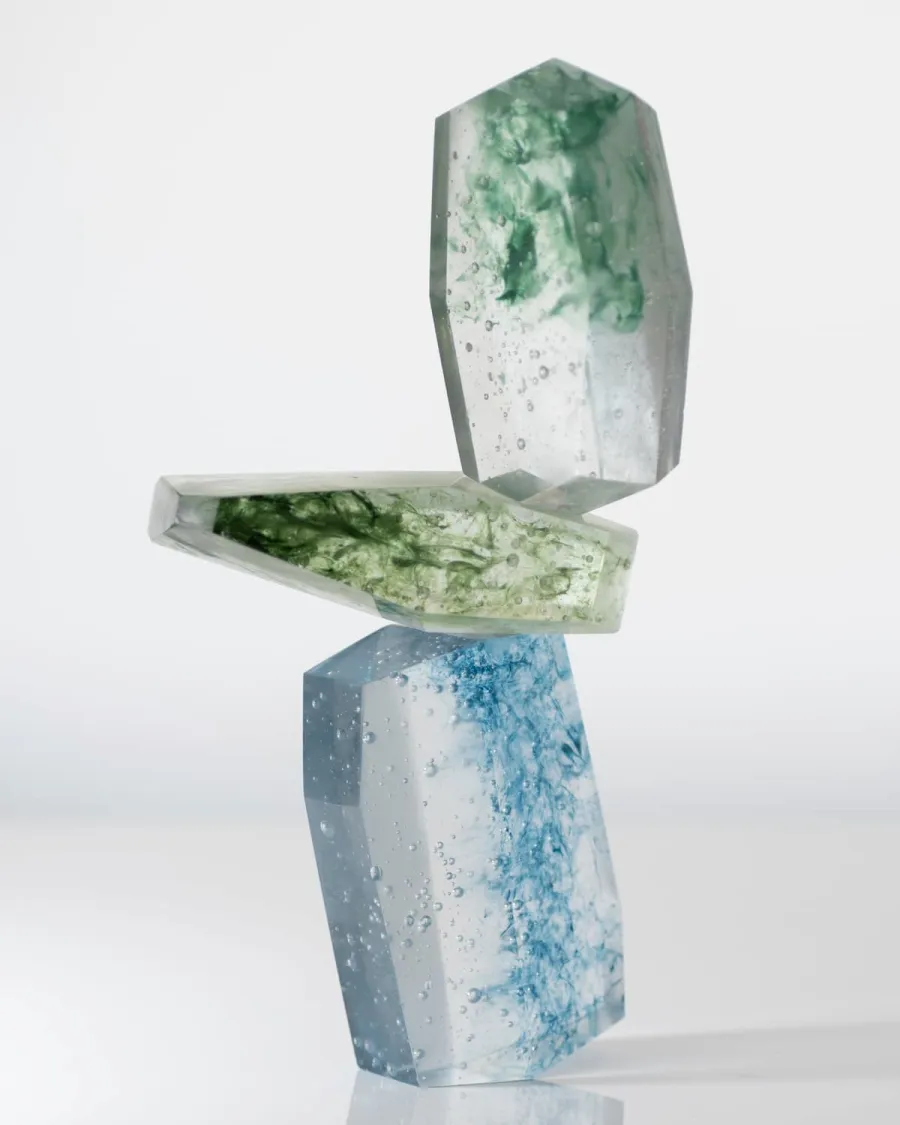 CAIRN オブジェ｜多面体ガラス｜作品写真（全体）