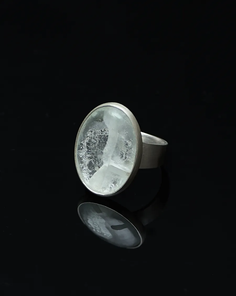 INWATER｜ガラス&times;シルバー｜リング