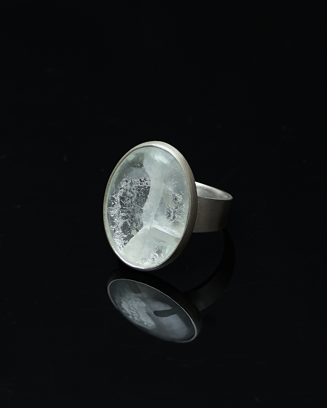INWATER｜ガラス×シルバー｜リング